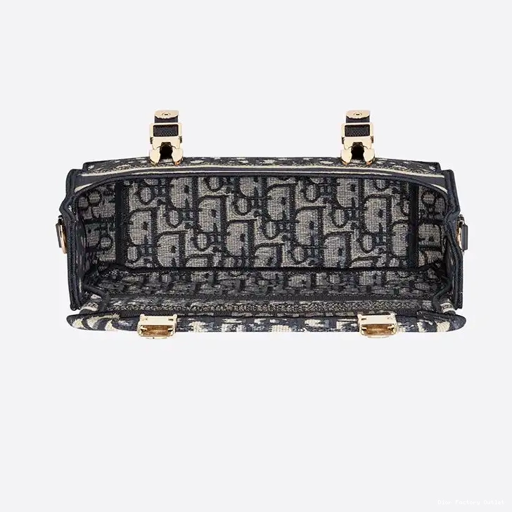 Cheap Dior Bag Diorcamp Canvas Blue Messenger Motif Oblique Small 0501
